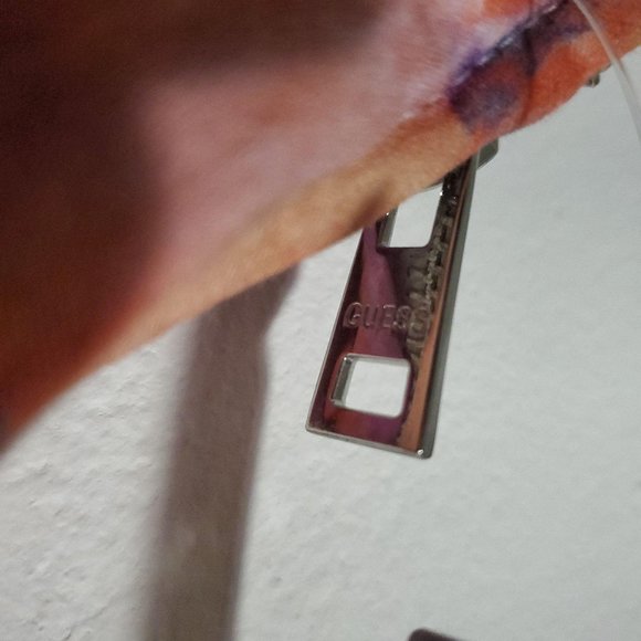 GUESS Carnivale Wash Bustier Crop Top L - Picture 6 of 7